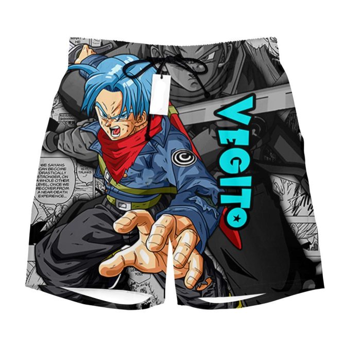 Anime Trunks Swim Shorts - Stylish Dragon Print For Fans - Unisex Beachwear - Image 2