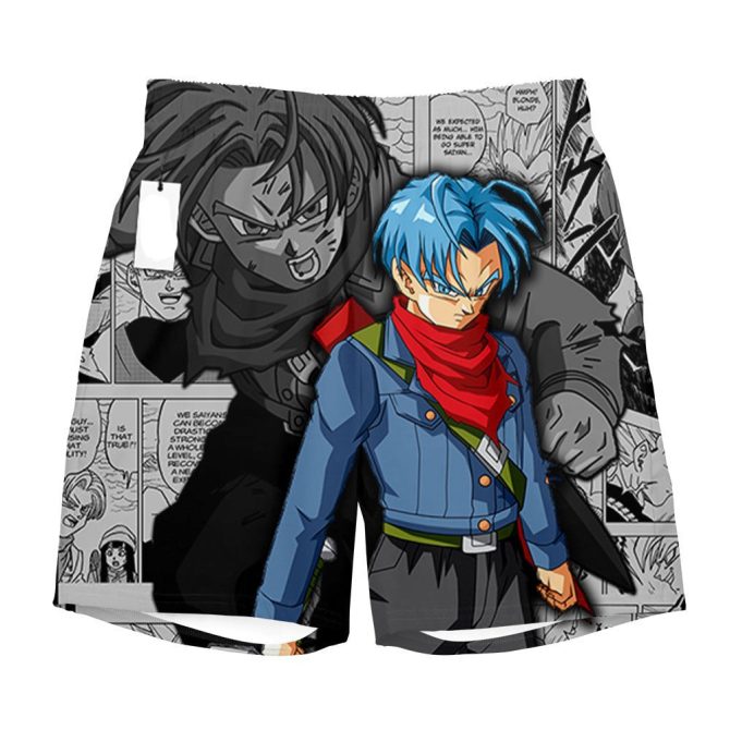 Anime Trunks Swim Shorts - Stylish Dragon Print For Fans - Unisex Beachwear - Image 3