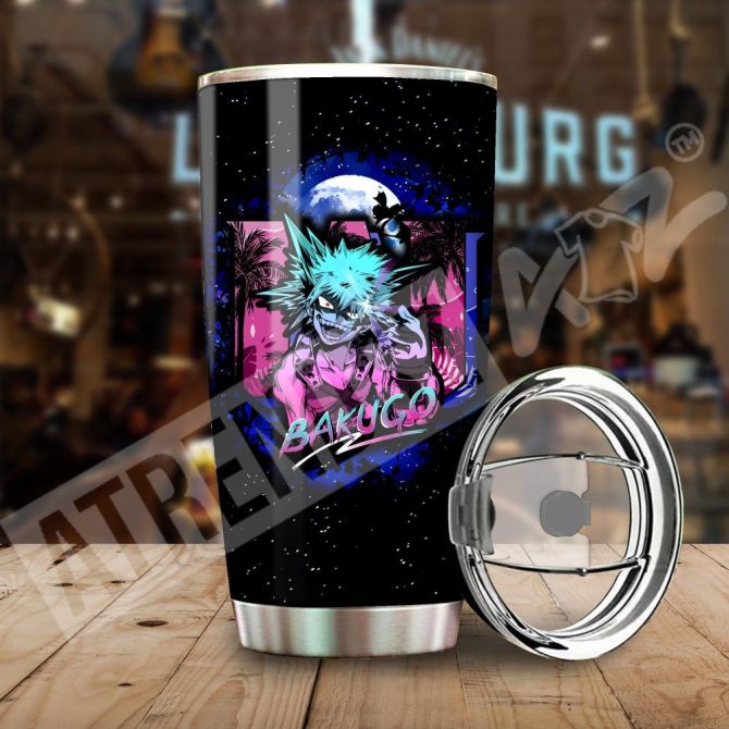 Bakugo Anime Tumbler - Stainless Steel Insulated Travel Mug With Lid - 20Oz, Keep Drinks Hot/Cold