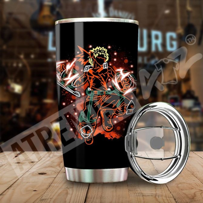Anime Hero Stainless Steel Tumbler - Insulated Travel Mug For Hot & Cold Drinks