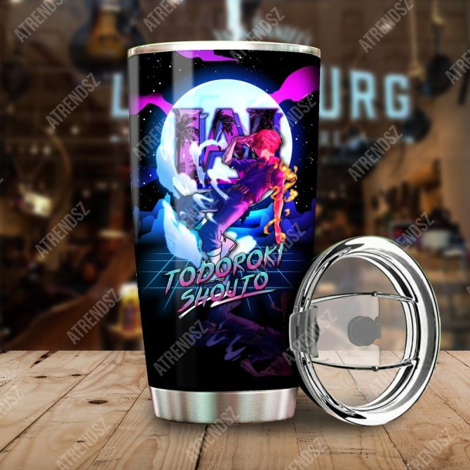 Anime-Inspired Todoroki Shouto Travel Tumbler – 20Oz Insulated Stainless Steel Cup
