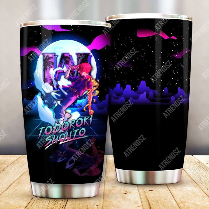 Anime-Inspired Todoroki Shouto Travel Tumbler – 20Oz Insulated Stainless Steel Cup - Image 3