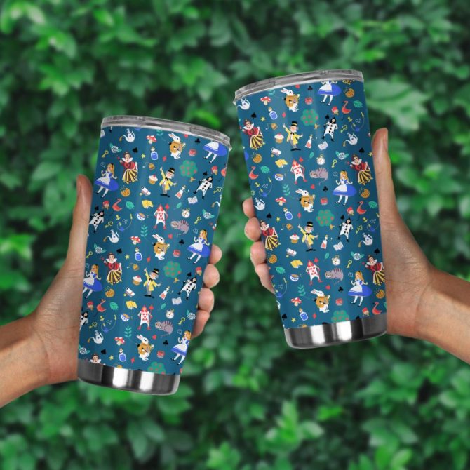Enchanting Wonderland Stainless Steel Tumbler - Double Wall Insulated Travel Mug 20Oz - Image 4