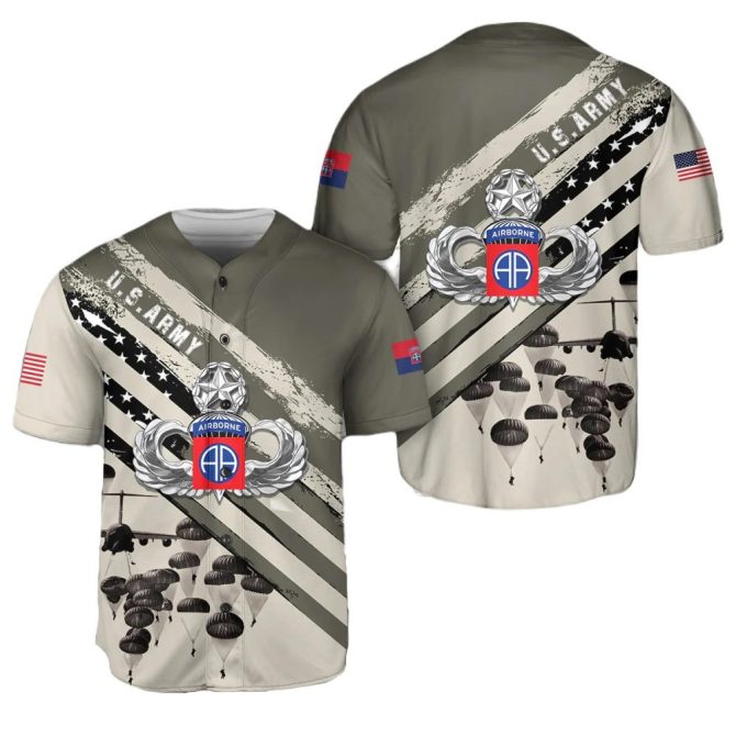 Us Army Airborne Paratrooper Jersey - Military Pride Apparel For Veterans & Supporters