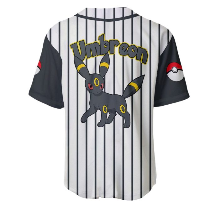 Umbreon Baseball Jersey - Stylish Striped Design For Pokémon Fans - Image 3