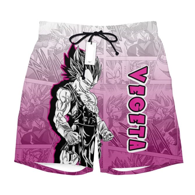 Vegeta Anime Swim Shorts - Stylish & Comfortable Beachwear For Fans - Image 2