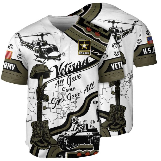Patriotic U.S. Army Veteran Shirt - Honor & Pride Design , All Gave Some, Some Gave All Tribute Tee