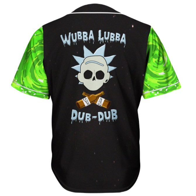 Zomboy Baseball Jersey - Green Sleeve Cosmic Skull Design - Unisex Casual Wear - Image 2