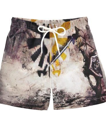 Epic Warrior Graphic Swim Shorts For Men - Stylish & Comfortable Beachwear