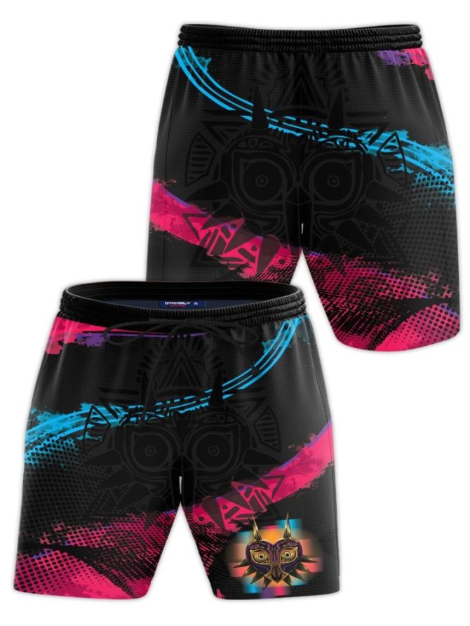 Vibrant Graphic Athletic Shorts - Bold Design For Ultimate Comfort & Style