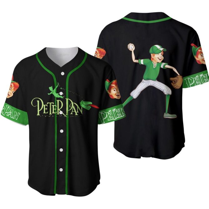Peter Pan Baseball Jersey – Playful Design, Perfect For Fans & Collectors