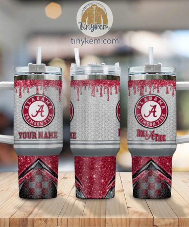 Custom Alabama Crimson Tide Tumbler - Personalized Gift For Fans, 32Oz Stainless Steel Mug