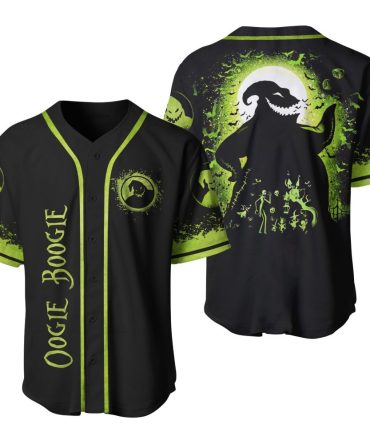 Spooky Oogie Boogie Baseball Jersey - Glow-In-The-Dark Halloween Apparel