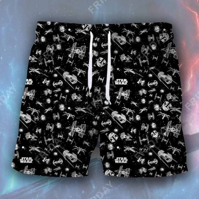 Star Wars Men'S Galaxy Print Lounge Shorts – Comfortable & Stylish Sci-Fi Apparel