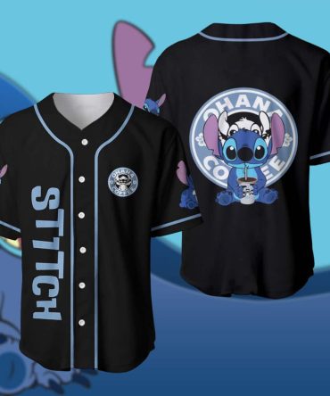 Stitch Baseball Jersey - Ohana Coffee Design , Perfect Gift For Fans , Unique & Stylish Apparel