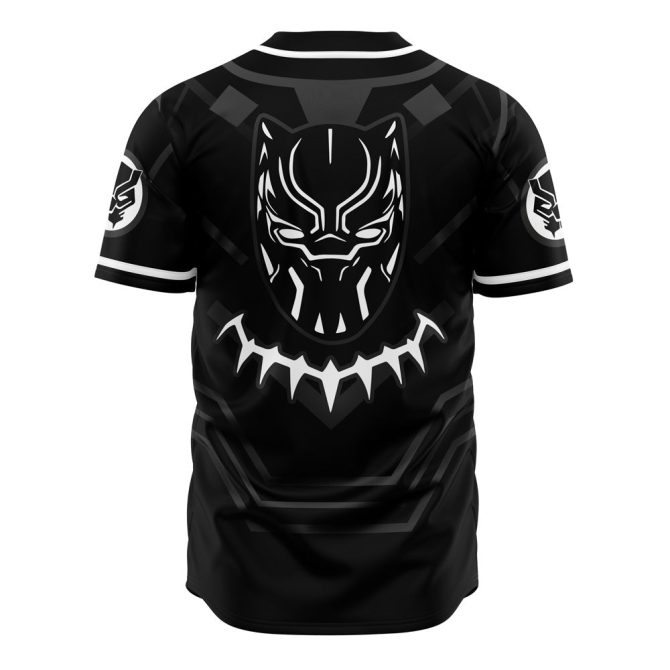 Black Panther Baseball Jersey - Stylish Marvel Fan Apparel For Men & Women - Image 2