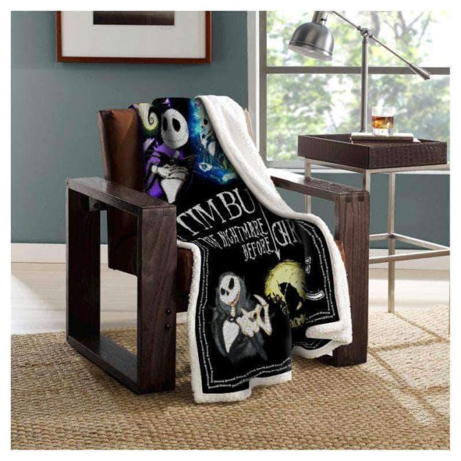 Cozy Nightmare Before Christmas Fleece Blanket - Tim Burton Design, Perfect Gift! - Image 3