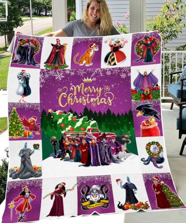 Cozy Christmas Blanket With Villainous Characters – Perfect Holiday Gift!