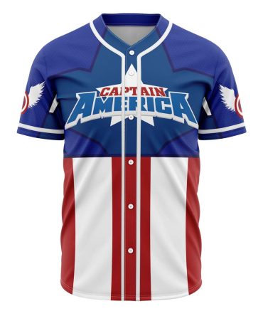 Captain America Baseball Jersey - Stylish Heroic Design For Fans - Limited Edition