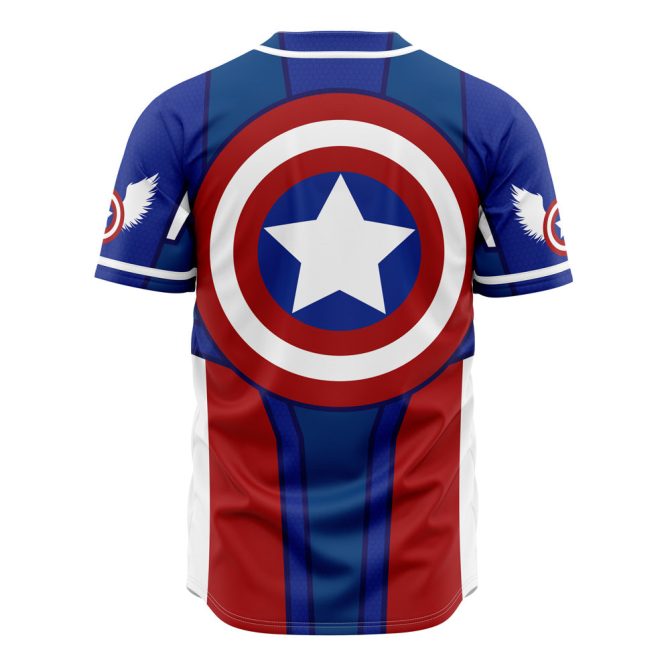 Captain America Baseball Jersey - Stylish Heroic Design For Fans - Limited Edition - Image 2