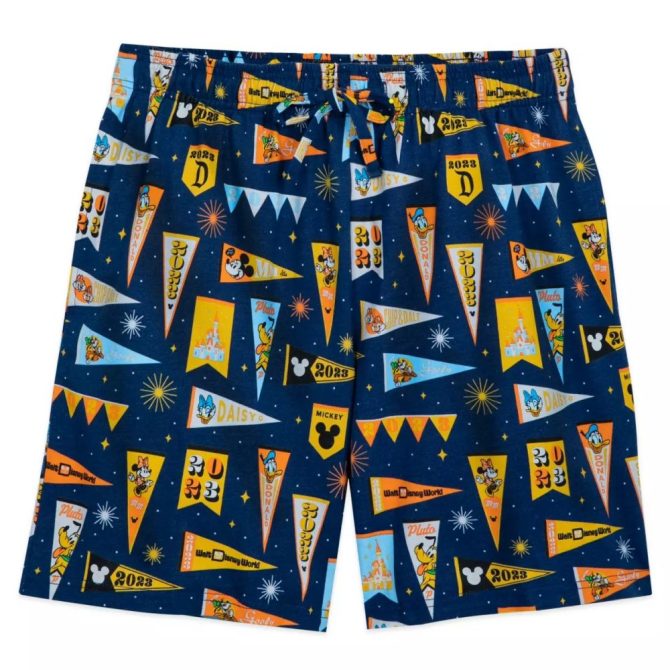 Disney World 2023 Men'S Shorts - Vibrant Cartoon Flag Print, Comfy Fit