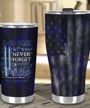 Patriotic 9/11 Remembrance Tumbler - Honor & Memorial Design, Stainless Steel