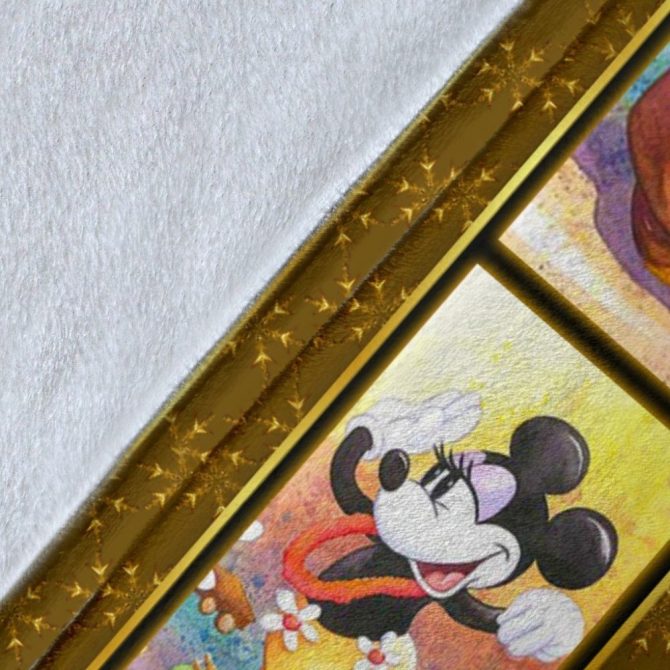 Cozy Disney-Inspired Blanket - Vibrant Mickey & Minnie Design, Perfect Gift For Kids & Fans - Image 5
