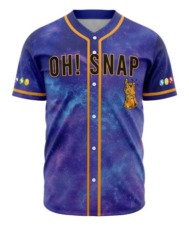 Galaxy Baseball Jersey - 'Oh Snap' Infinity Glove Design , Cosmic Style Tee