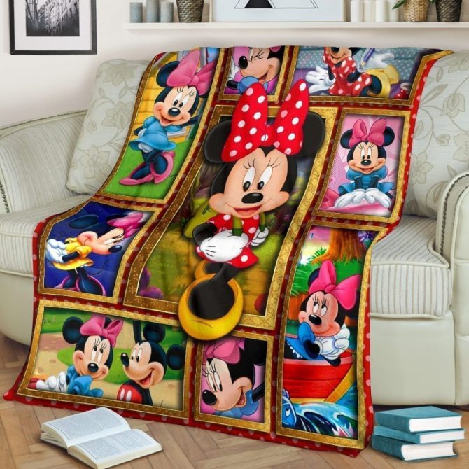 Cozy Minnie Mouse Fleece Blanket For Kids - Colorful, Soft & Warm Throw For Bedroom Decor - Image 2