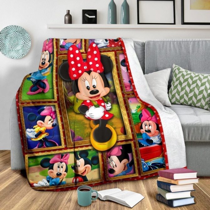 Cozy Minnie Mouse Fleece Blanket For Kids - Colorful, Soft & Warm Throw For Bedroom Decor - Image 3