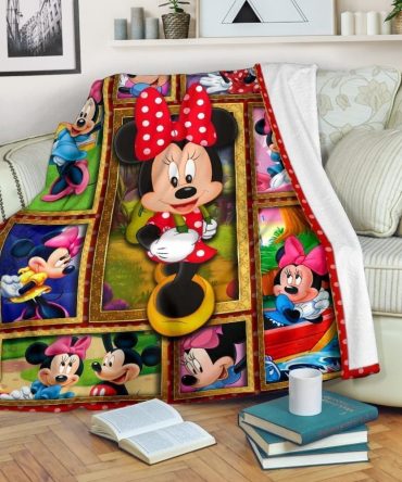 Cozy Minnie Mouse Fleece Blanket For Kids - Colorful, Soft & Warm Throw For Bedroom Decor