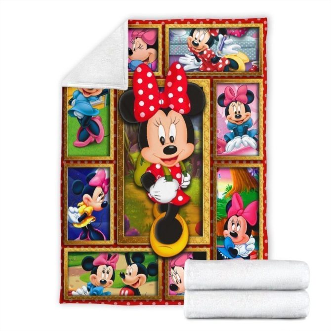 Cozy Minnie Mouse Fleece Blanket For Kids - Colorful, Soft & Warm Throw For Bedroom Decor - Image 4