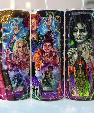 Spooky Season Horror Movie Witch Tumbler - 20Oz Stainless Steel Insulated Cup For Halloween Enthusiasts