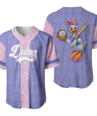 Daisy Duck Baseball Jersey - Cute & Colorful Cartoon Sports Shirt For Fans