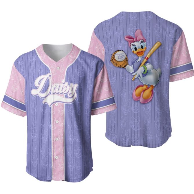 Daisy Duck Baseball Jersey - Cute & Colorful Cartoon Sports Shirt For Fans