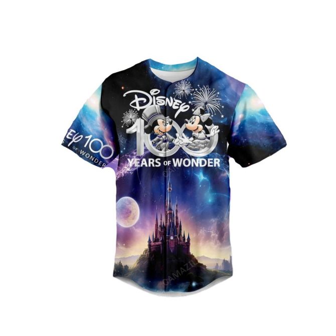 Disney 100Th Anniversary T-Shirt - Celebrate With Mickey & Castle Design - Image 2