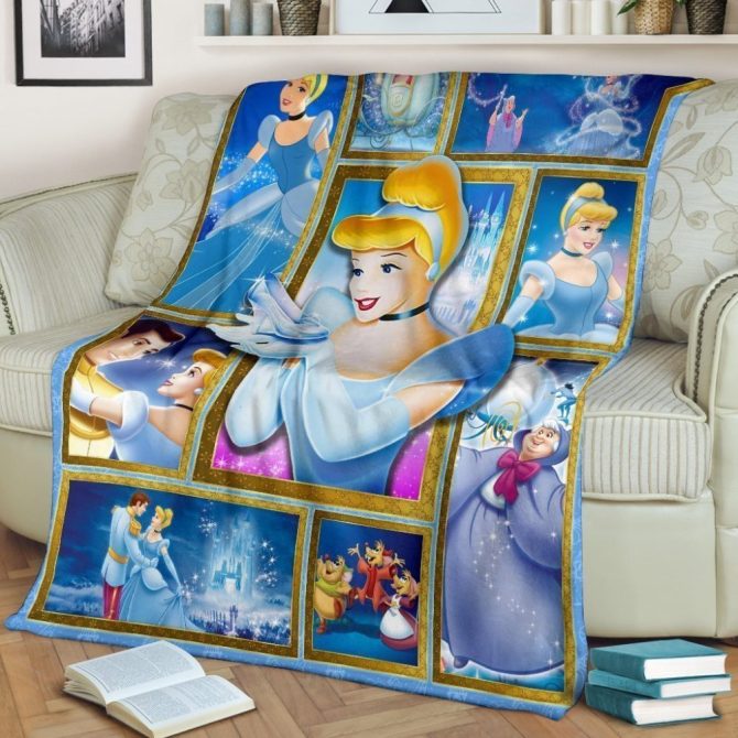 Cozy Up With Disney Princess Throw Blanket - Cinderella Design For Kids & Adults - Image 2