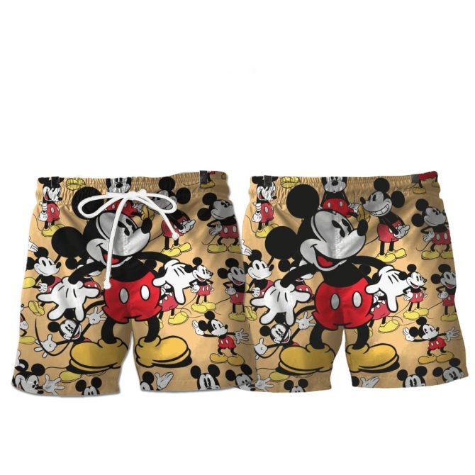 Vintage Cartoon Character Swim Shorts – Fun & Stylish Beachwear For Kids & Adults
