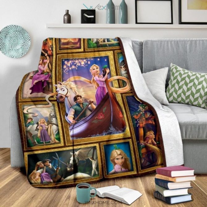 Cozy Tangled Fleece Blanket – Disney Princess Rapunzel Design For Kids & Adults - Image 4