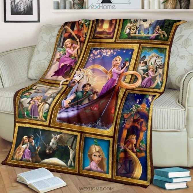 Cozy Tangled Fleece Blanket – Disney Princess Rapunzel Design For Kids & Adults - Image 3