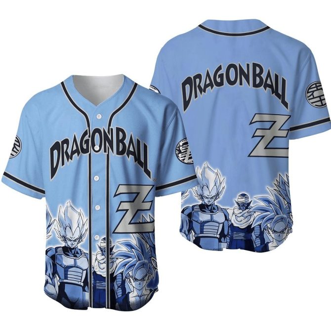Dragon Ball Z Baseball Jersey – Stylish Anime Fan Apparel For Ultimate Comfort
