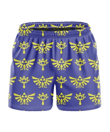 Legendary Blue & Yellow Patterned Men'S Shorts – Comfortable, Stylish, Perfect For Summer