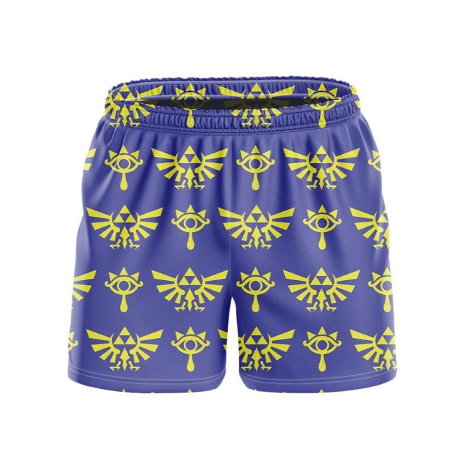 Legendary Blue & Yellow Patterned Men'S Shorts – Comfortable, Stylish, Perfect For Summer