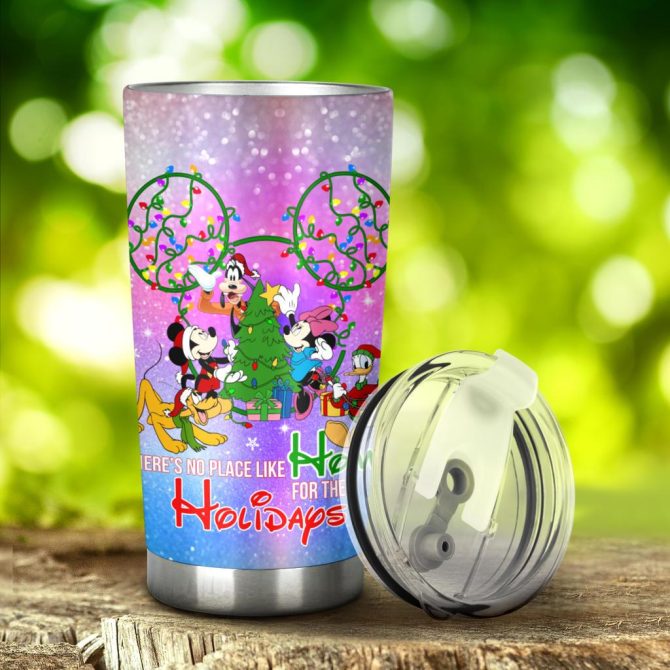 Festive Holiday Tumbler 20Oz - Disney Characters, Christmas Cheer, Insulated Cup - Image 3