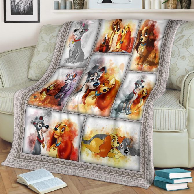 Cozy Cartoon Dogs Fleece Blanket - Perfect Gift For Animal Lovers & Kids Room Decor - Image 2