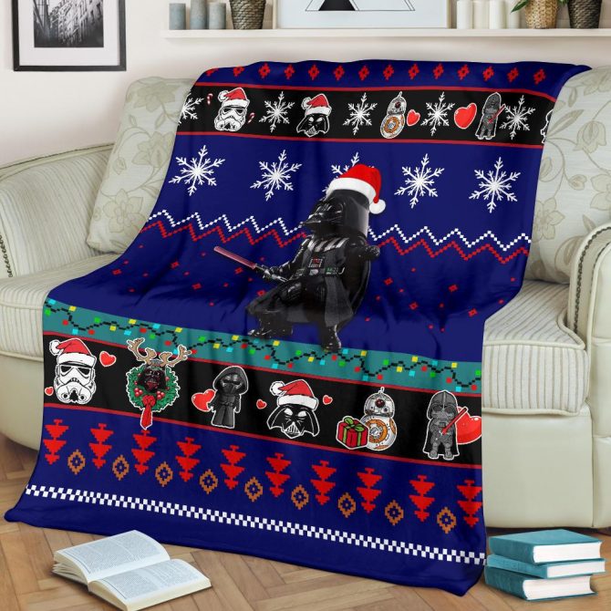 Cozy Star Wars Christmas Throw Blanket - Perfect Holiday Gift For Fans! - Image 2