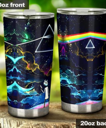 20Oz Cosmic Art Tumbler With Lid - Vibrant Rainbow Galaxy Design - Insulated Travel Mug