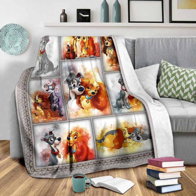 Cozy Cartoon Dogs Fleece Blanket - Perfect Gift For Animal Lovers & Kids Room Decor - Image 3