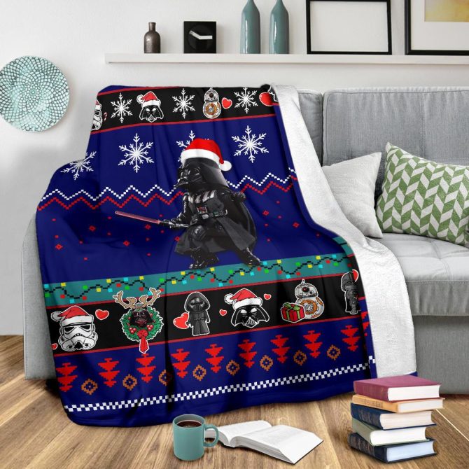 Cozy Star Wars Christmas Throw Blanket - Perfect Holiday Gift For Fans! - Image 3
