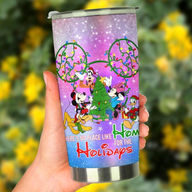Festive Holiday Tumbler 20Oz - Disney Characters, Christmas Cheer, Insulated Cup - Image 4